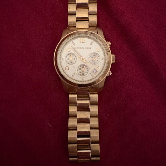Michael Kors Gold-Tone Chronograph Watch 5055